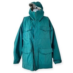 FROSTLINE KIT VTG Barn Coat Kelly Green Mens M Women’s L Multi Pocket Hooded